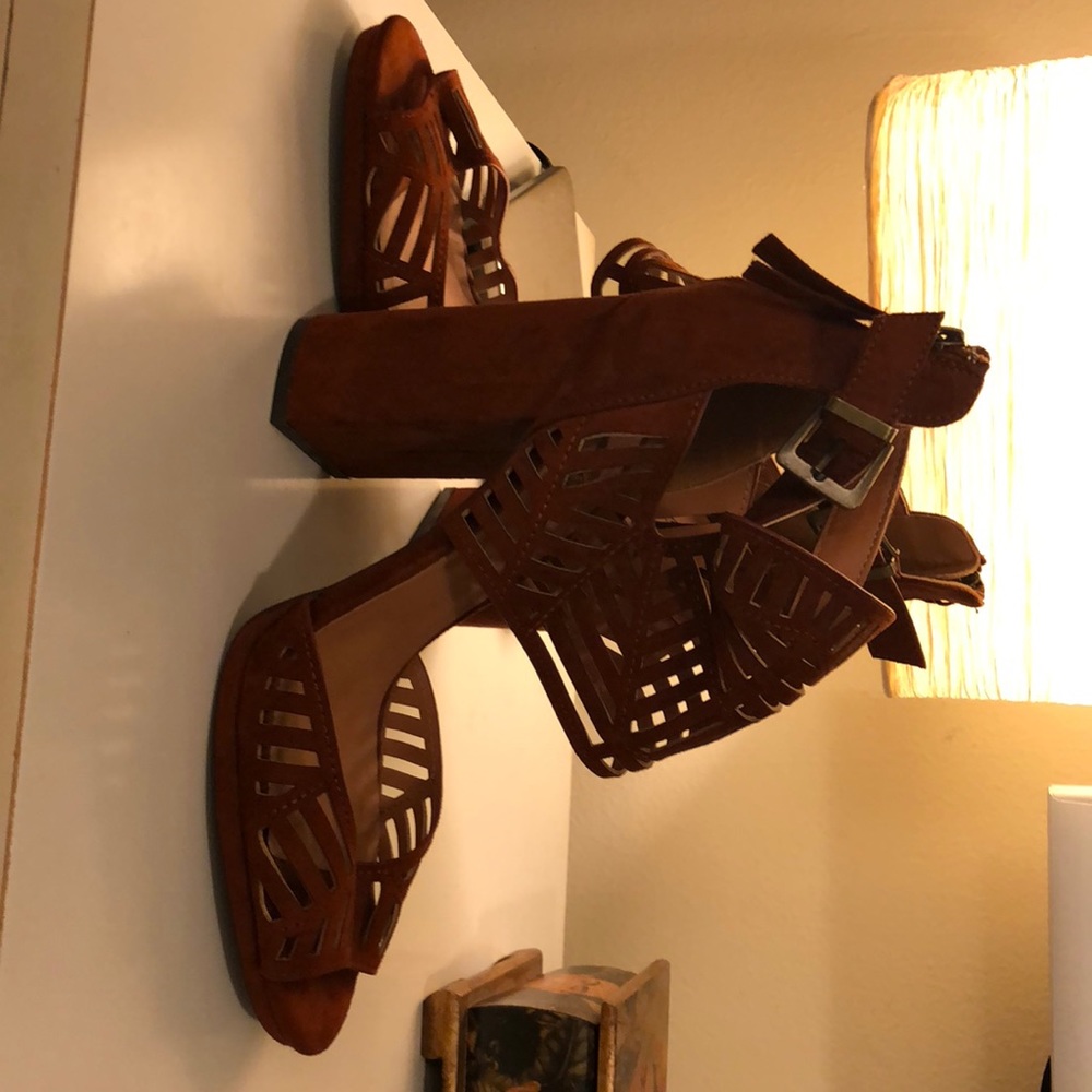 Brown heels